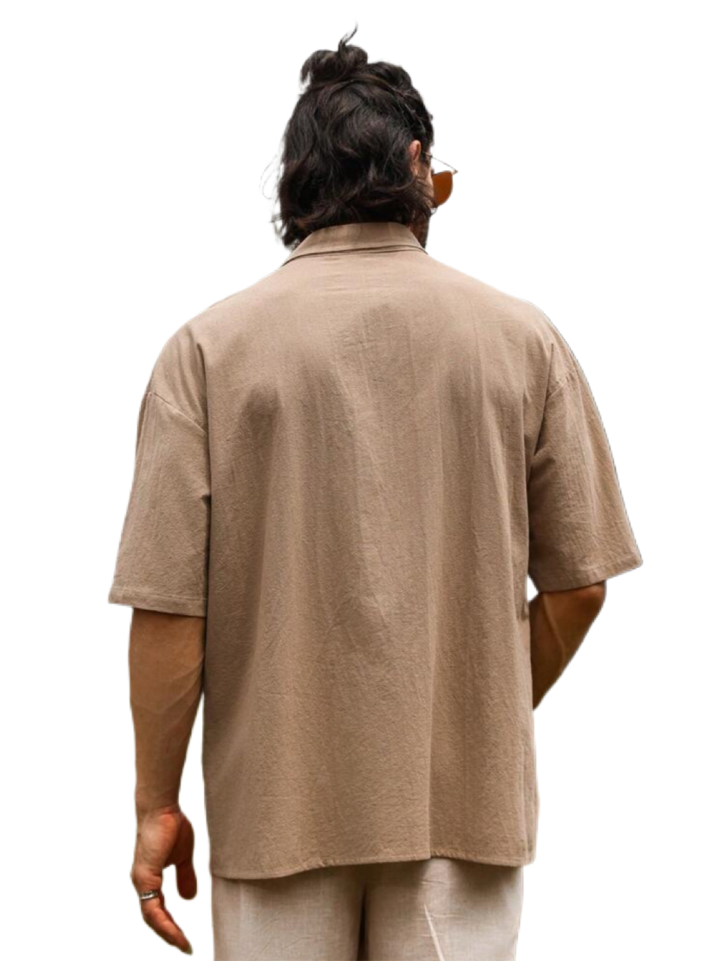 Men’s Solid Color Short Sleeve Shirt