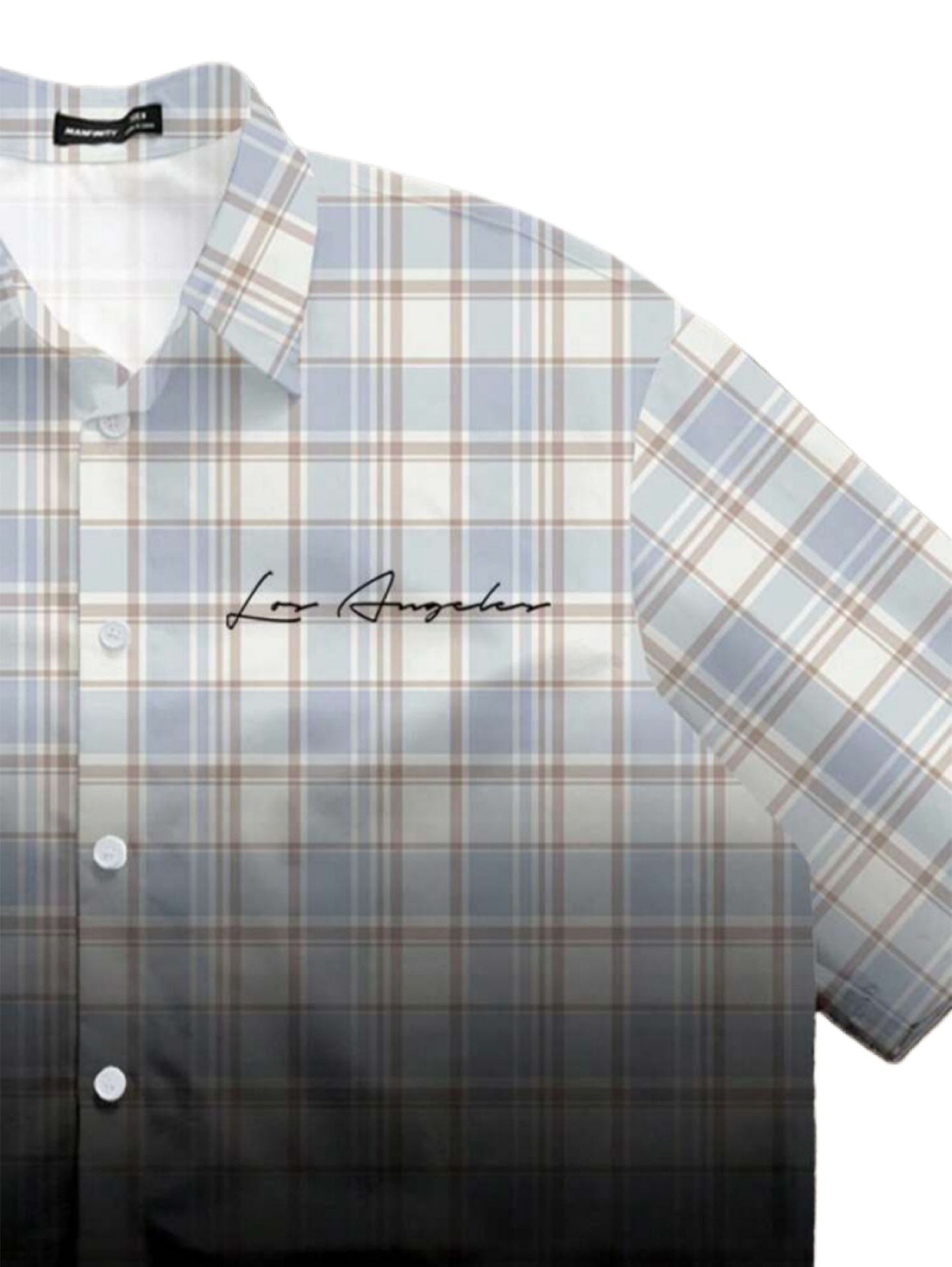 Manfinity Striped Plaid Pattern Fashion Streetwear Men's Standard Fit Short Sleeve Shirt