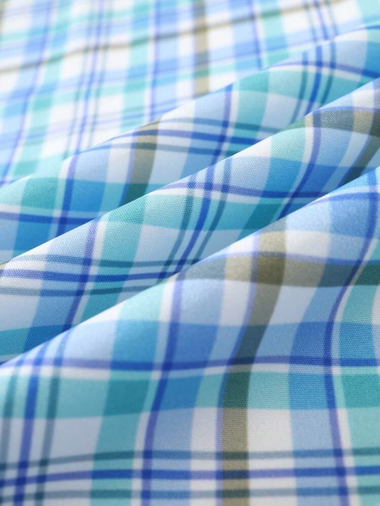 Men's Streetrush Plaid Single Breasted Short Sleeve Casual Shirt