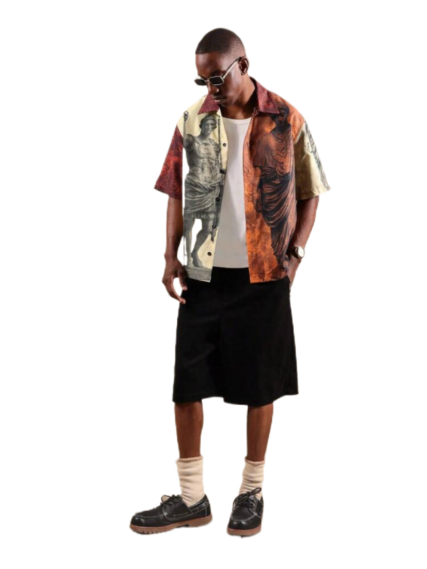 SUMWON Ancient Roman Art Short Sleeve Shirt