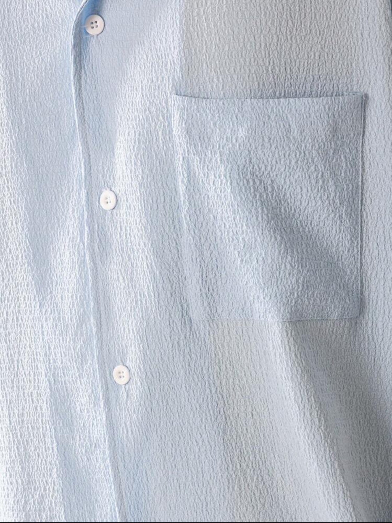 Boxy Fit Textured Short Sleeve Button-Down Casual Shirt Relaxed Style