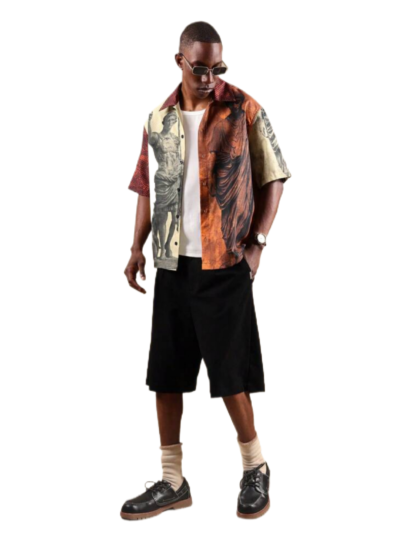 SUMWON Ancient Roman Art Short Sleeve Shirt