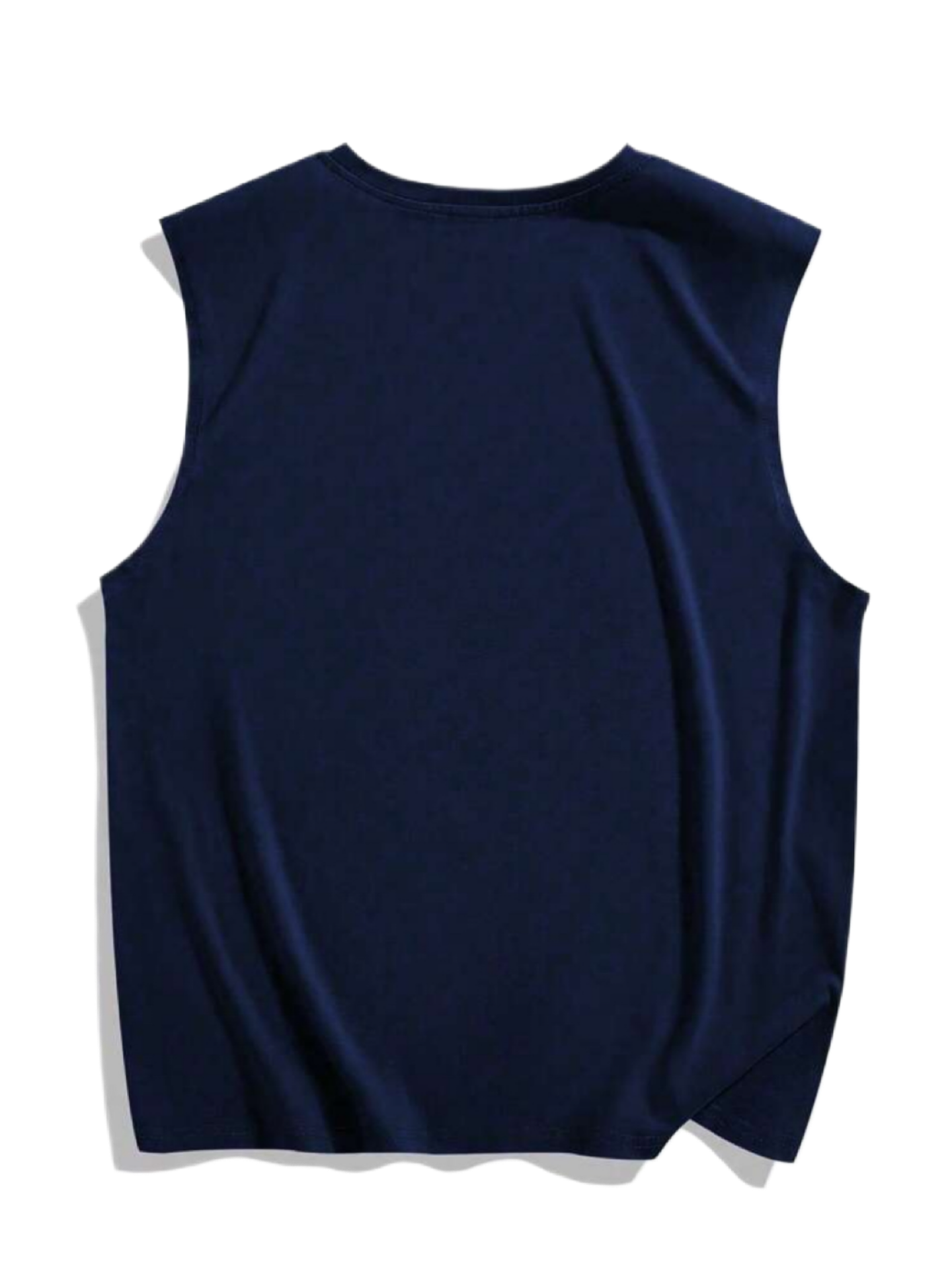 Men's Casual Letter & Heart Print Round Neck Tank Top