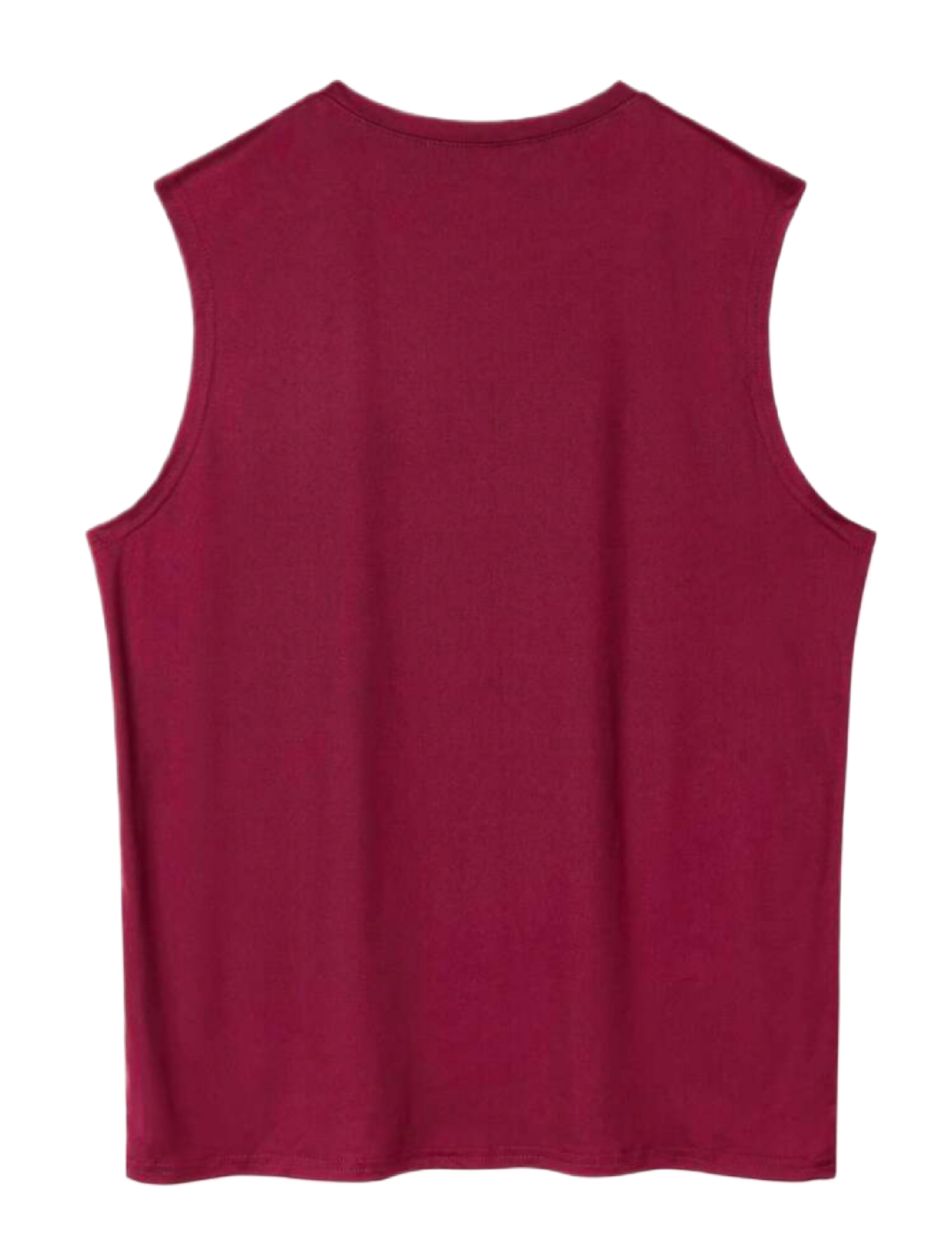 Men's Casual Letter & Heart Print Round Neck Tank Top