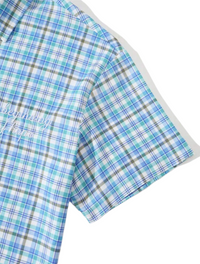 Men's Streetrush Plaid Single Breasted Short Sleeve Casual Shirt
