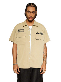 Men’s Loose Fit Streetrush Casual Multi Pocket Shirt