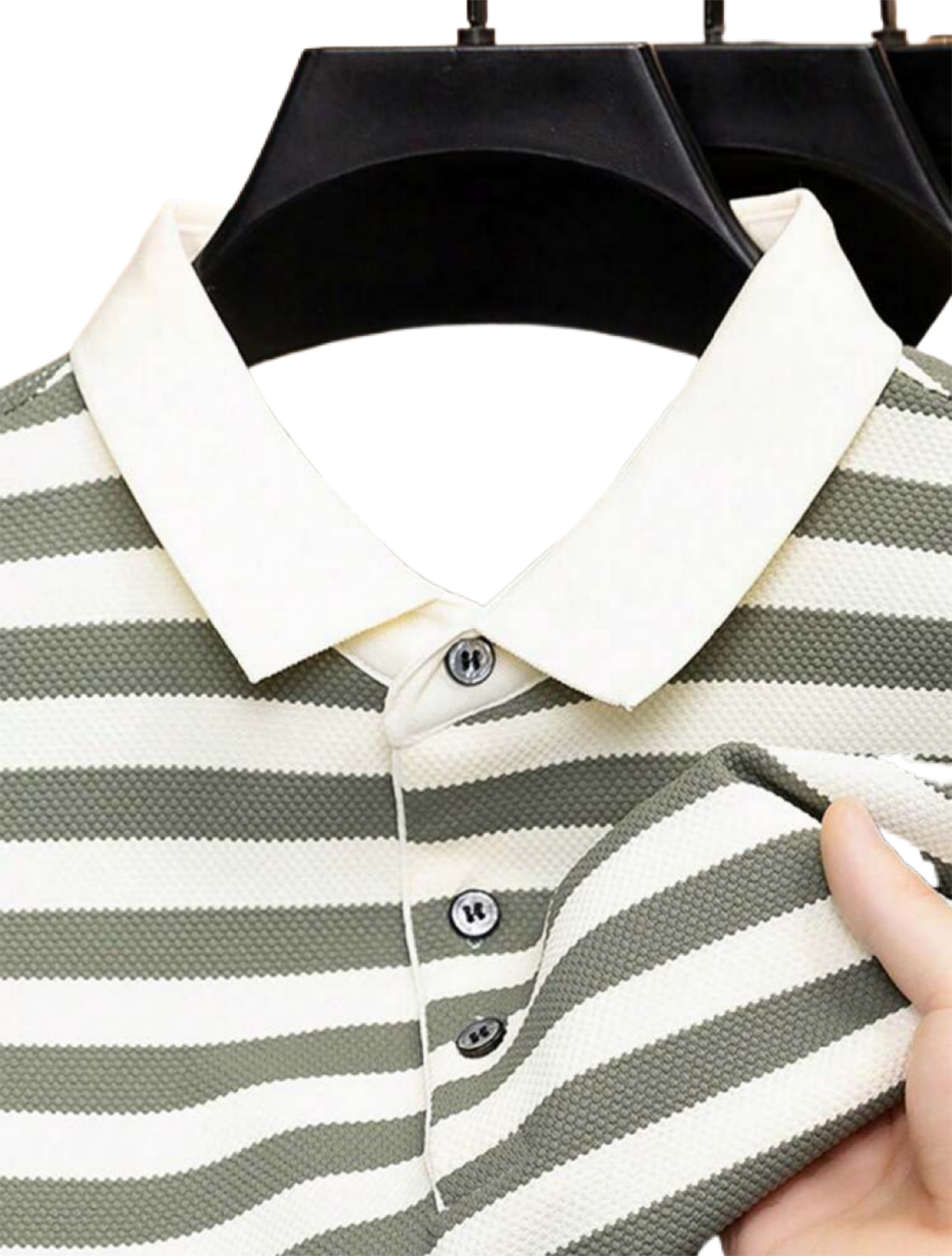 Knit Men’s Stripped Polo Shirt