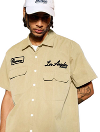 Men’s Loose Fit Streetrush Casual Multi Pocket Shirt