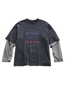 Men Knit Casual Loose Fit Urban Long Sleeve T-Shirt