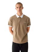 Men Trim Polo Shirt, Half Button