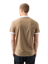 Men Trim Polo Shirt, Half Button