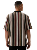 Men’s Loose Striped Short Sleeve Shirt