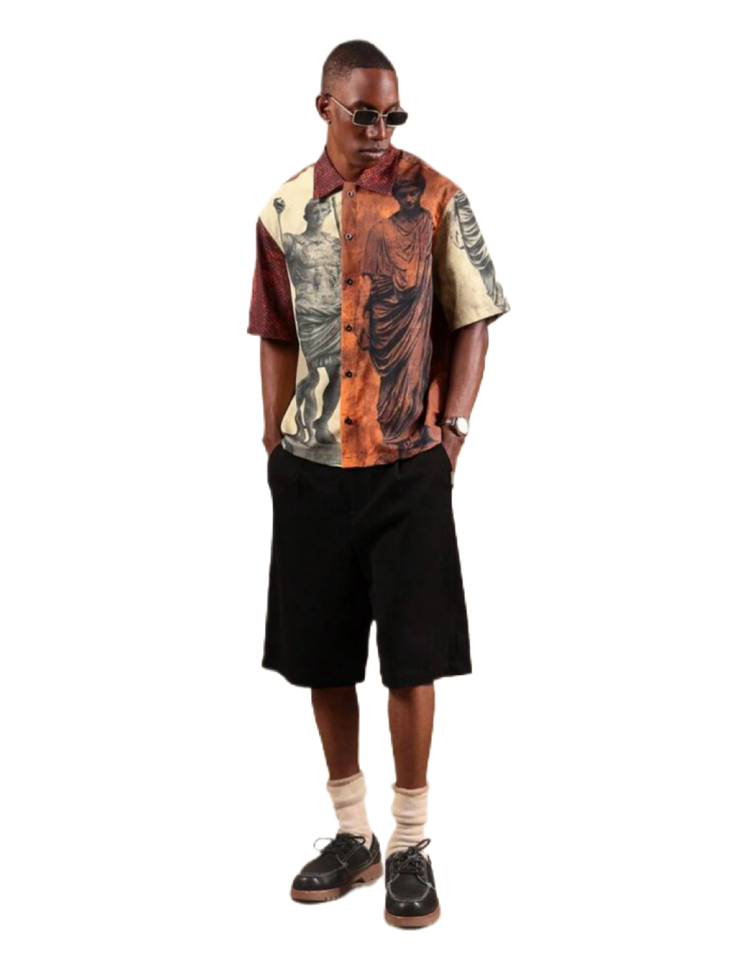 SUMWON Ancient Roman Art Short Sleeve Shirt