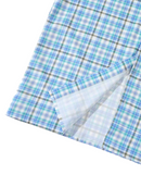 Men's Streetrush Plaid Single Breasted Short Sleeve Casual Shirt