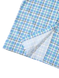 Men's Streetrush Plaid Single Breasted Short Sleeve Casual Shirt