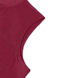 Men's Casual Letter & Heart Print Round Neck Tank Top