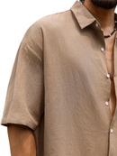 Men’s Solid Color Short Sleeve Shirt