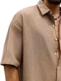 Men’s Solid Color Short Sleeve Shirt