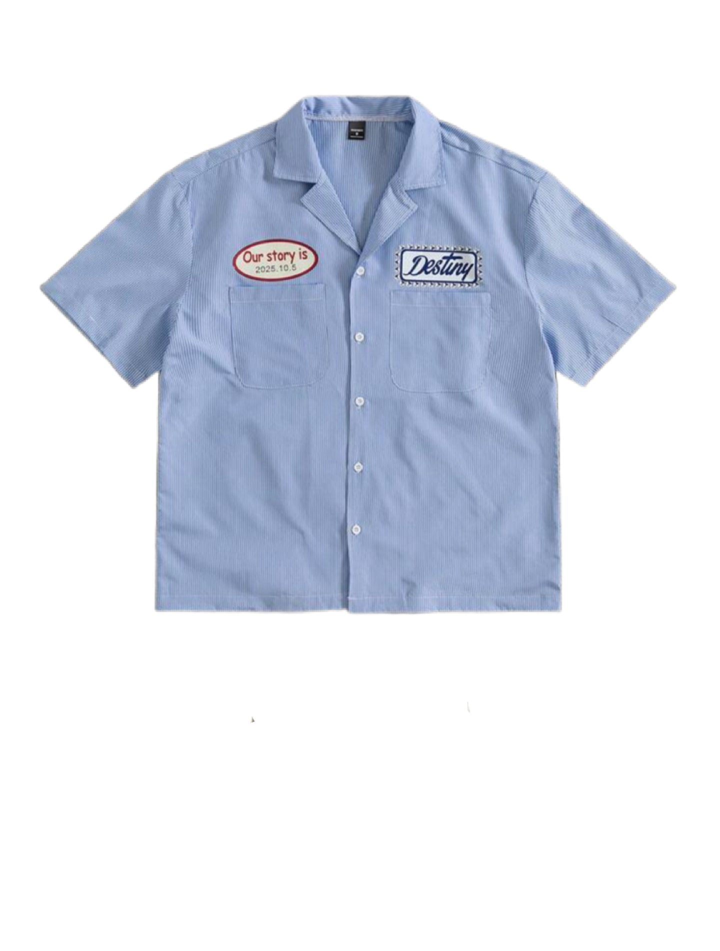 Men's Casual Striped Short Sleeve Shirt