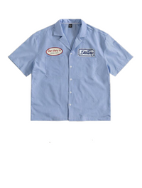 Men's Casual Striped Short Sleeve Shirt