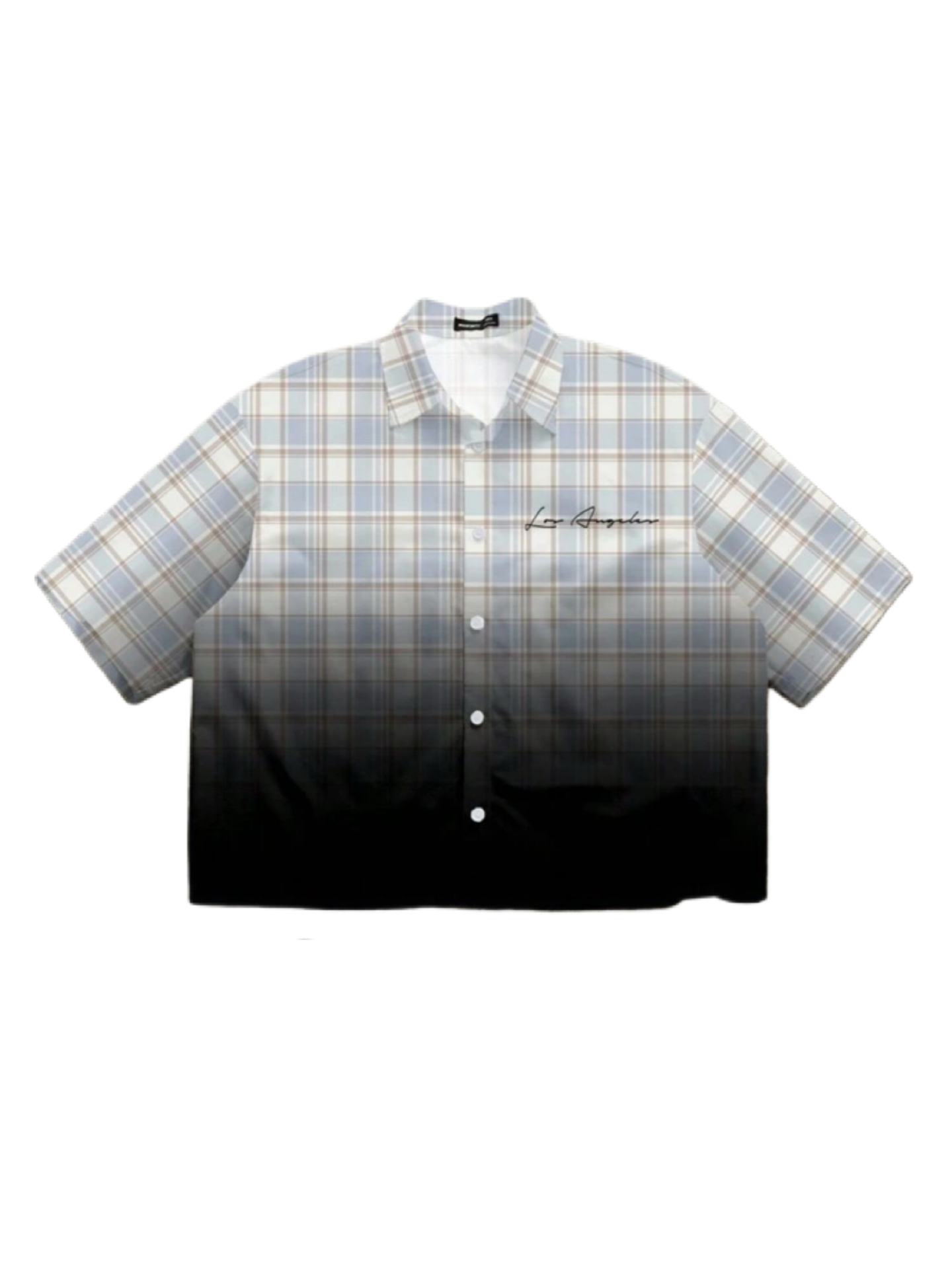 Manfinity Striped Plaid Pattern Fashion Streetwear Men's Standard Fit Short Sleeve Shirt