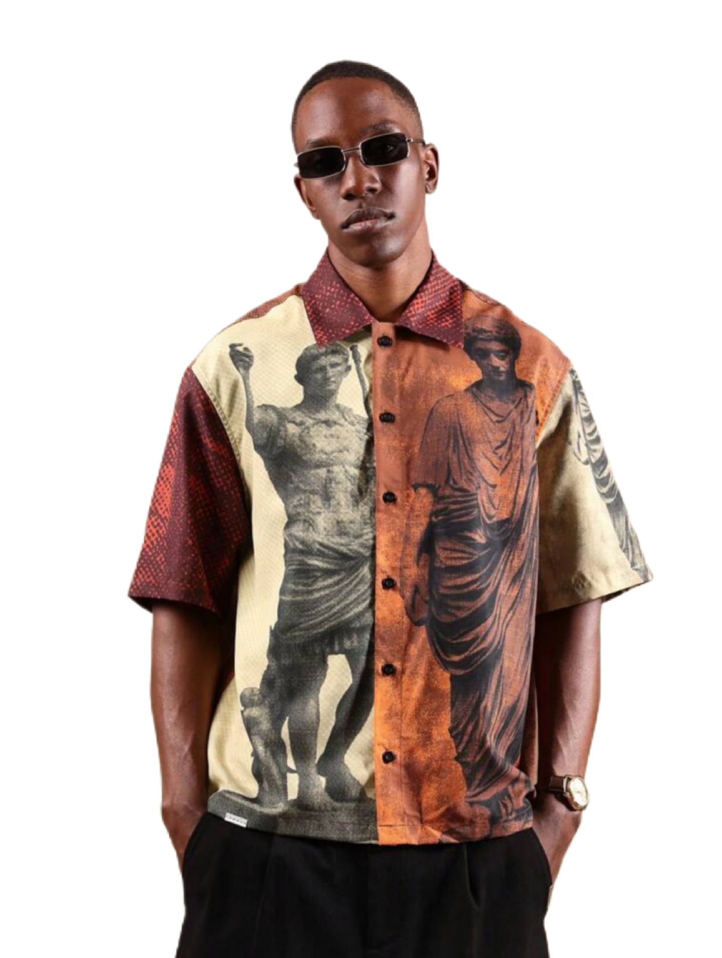 SUMWON Ancient Roman Art Short Sleeve Shirt
