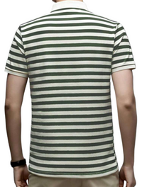 Knit Men’s Stripped Polo Shirt