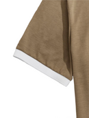 Men Trim Polo Shirt, Half Button
