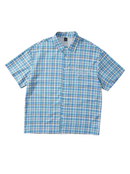 Men's Streetrush Plaid Single Breasted Short Sleeve Casual Shirt