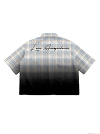 Manfinity Striped Plaid Pattern Fashion Streetwear Men's Standard Fit Short Sleeve Shirt