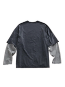 Men Knit Casual Loose Fit Urban Long Sleeve T-Shirt