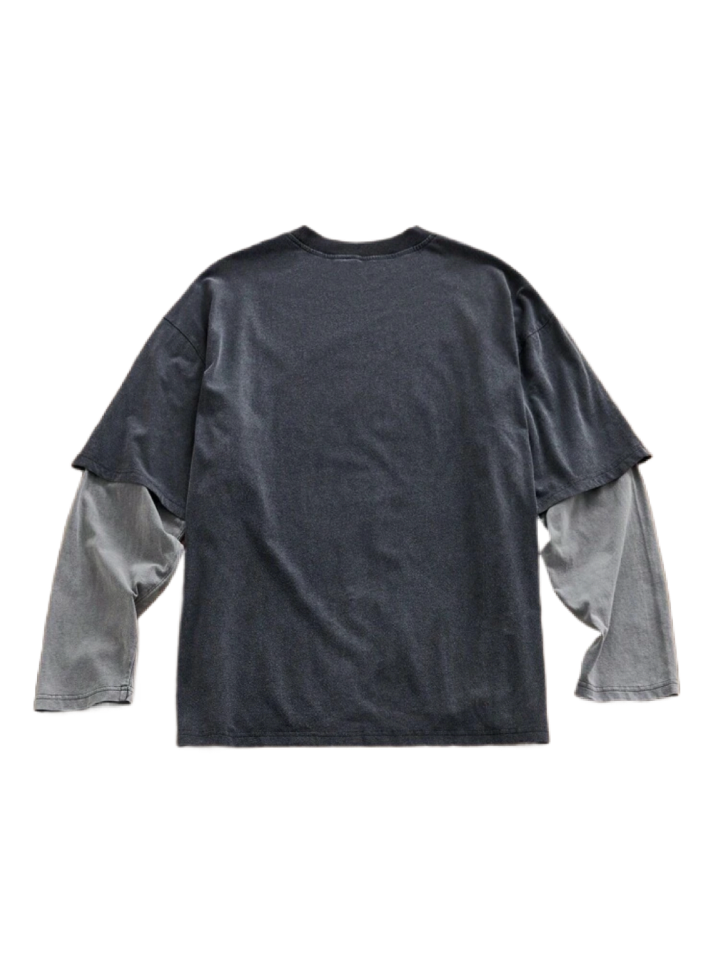 Men Knit Casual Loose Fit Urban Long Sleeve T-Shirt