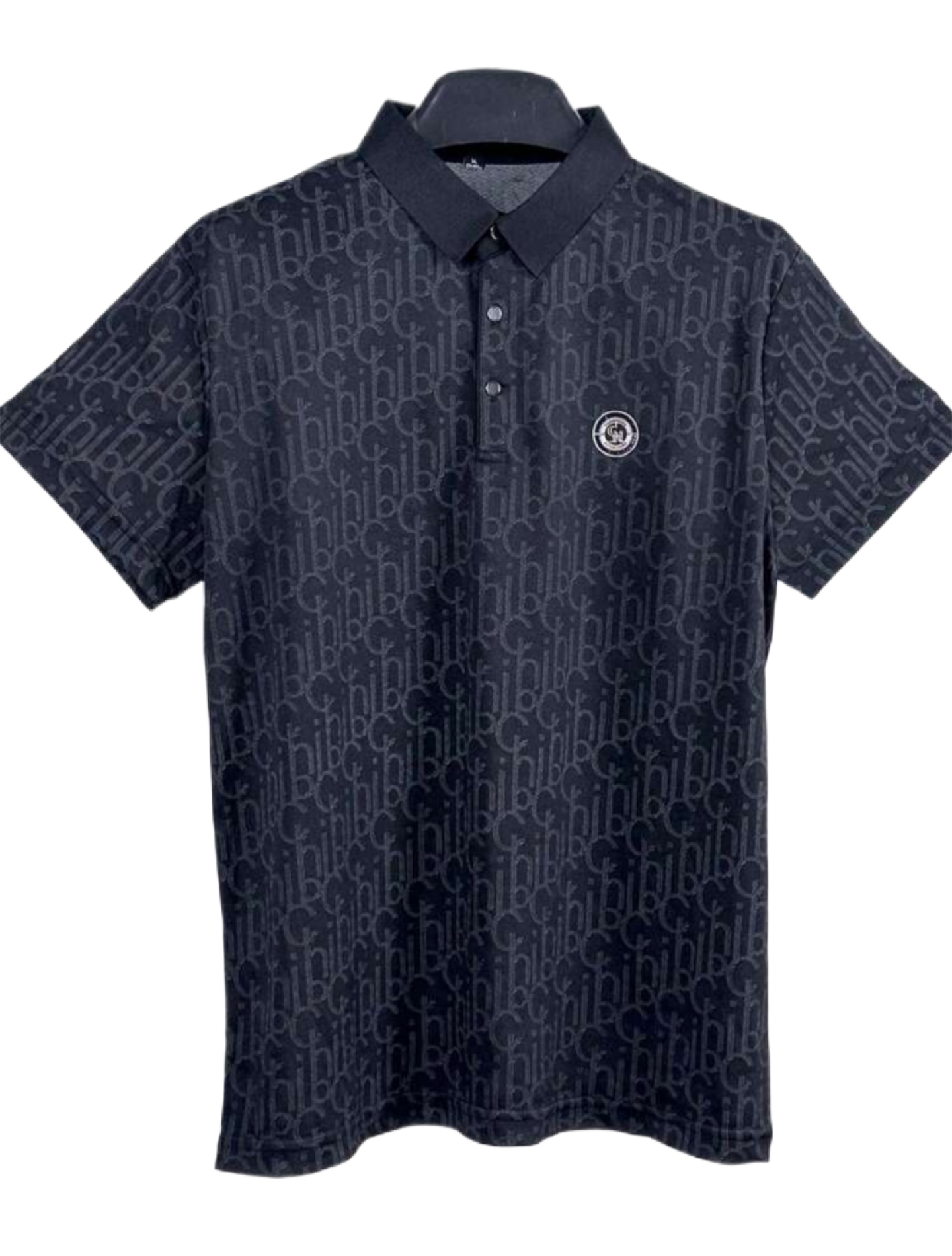 Men's Summer Waffle Pattern Business Casual Wear Polo Shirt