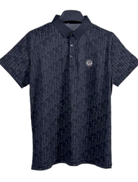 Men's Summer Waffle Pattern Business Casual Wear Polo Shirt